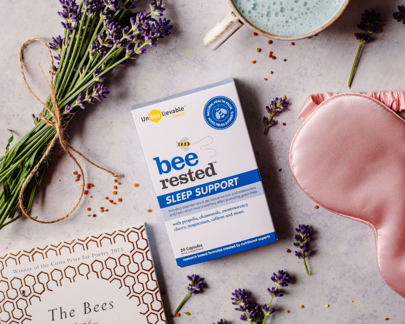 Bee Rested Sleep Support - 20 Capsules - Unbeelievable Health